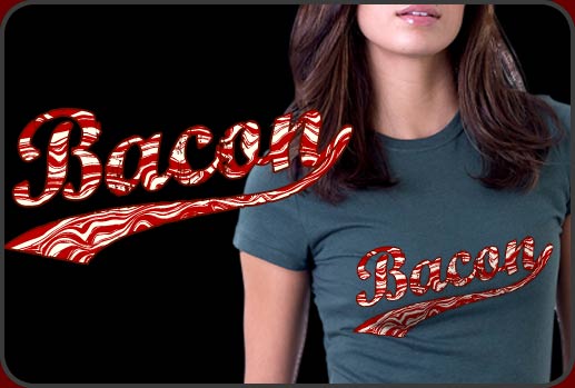 Bacon T-shirt Available for men, women and kids too!